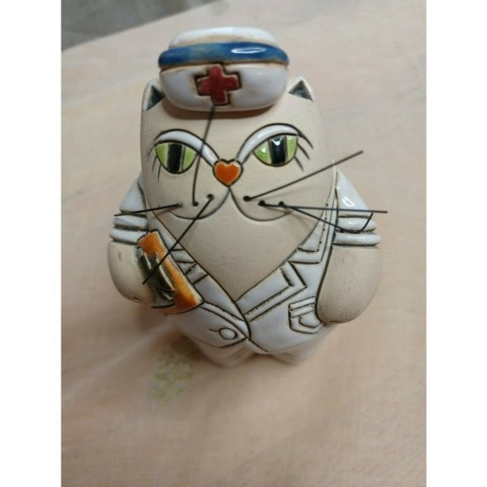 Vintage Artesania Rinconada Cat Nurse Olga Artesania‎ Uruguay